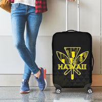 Aloha Hawaii Kahili Luggage Cover Kanaka Maoli With Kakau Pattern