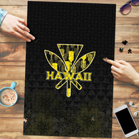 Aloha Hawaii Kahili Puzzle Kanaka Maoli With Kakau Pattern