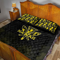 Aloha Hawaii Kahili Quilt Bed Set Kanaka Maoli With Kakau Pattern