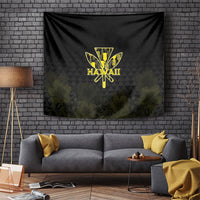 Aloha Hawaii Kahili Tapestry Kanaka Maoli With Kakau Pattern