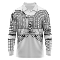 Philippines Igorot Tribal Inspired Long Sleeve Polo Shirt White Version
