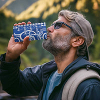 Samoa HRPP Party 4 in 1 Can Cooler Tumbler Polynesian Pattern - Polynesian Pride