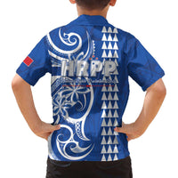 Samoa HRPP Party Family Matching Off The Shoulder Long Sleeve Dress and Hawaiian Shirt Polynesian Pattern - Polynesian Pride