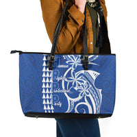 Samoa HRPP Party Leather Tote Bag Polynesian Pattern LT05 - Polynesian Pride