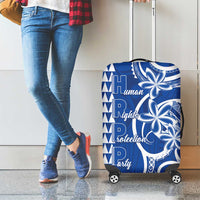 Samoa HRPP Party Luggage Cover Polynesian Pattern - Polynesian Pride