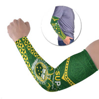 Samoa SUP Arm Sleeves Samoan Coat Of Arms LT05 Set of 2 Green - Polynesian Pride