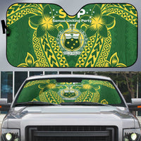 Samoa SUP Auto Sun Shade Samoan Coat Of Arms - Polynesian Pride
