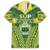 Samoa SUP Family Matching Puletasi and Hawaiian Shirt Samoan Coat Of Arms - Polynesian Pride
