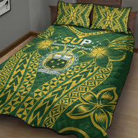 Samoa SUP Quilt Bed Set Samoan Coat Of Arms LT05 - Polynesian Pride