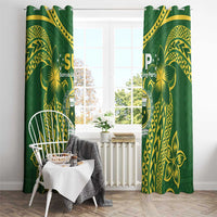 Samoa SUP Window Curtain Samoan Coat Of Arms LT05 - Polynesian Pride