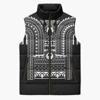 Philippines Igorot Tribal Art Tattoo Black Sleeveless Puffer Jacket - Polynesian Pride