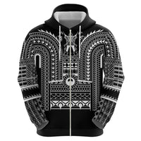 Philippines Igorot Tribal Art Tattoo Black Zip Hoodie - Polynesian Pride
