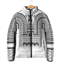 Philippines Igorot Tribal Art Tattoo White Padded Jacket - Polynesian Pride