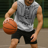 Philippines Igorot Tribal Art Tattoo White Sleeveless Hoodie - Polynesian Pride