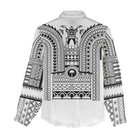 Philippines Igorot Tribal Art Tattoo White Women Casual Shirt - Polynesian Pride