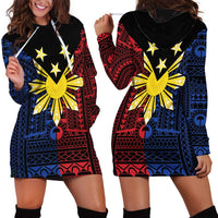 Philippines Sun Star Hoodie Dress Igorot Tribal Inspiration - Polynesian Pride