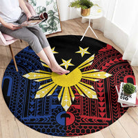 Philippines Sun Star Round Carpet Igorot Tribal Inspiration LT05 - Polynesian Pride
