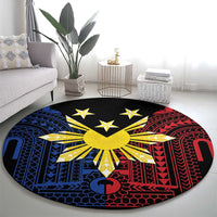 Philippines Sun Star Round Carpet Igorot Tribal Inspiration LT05 - Polynesian Pride