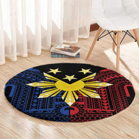 Philippines Sun Star Round Carpet Igorot Tribal Inspiration LT05 - Polynesian Pride