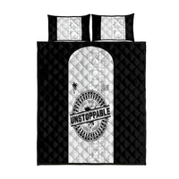 Fiji Obstacle Race 2023 Quilt Bed Set Never Give Up LT05 Black - Polynesian Pride