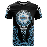 Personalized Fiji Obstacle Race 2023 T Shirt Go Champion LT05 Blue - Polynesian Pride