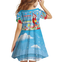 Hawaii Christmas Family Matching Long Sleeve Bodycon Dress and Hawaiian Shirt Funny Macaw Parrot Tropical Vibe LT05 - Polynesian Pride