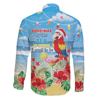 Hawaii Christmas Family Matching Short Sleeve Bodycon Dress and Hawaiian Shirt Funny Macaw Parrot Tropical Vibe LT05 - Polynesian Pride