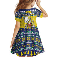 Niue The Rock Christmas Family Matching Mermaid Dress and Hawaiian Shirt Niuean Crab Monuina E Kilisimasi LT05 - Polynesian Pride