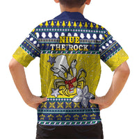 Niue The Rock Christmas Kid Hawaiian Shirt Niuean Crab Monuina E Kilisimasi LT05 - Polynesian Pride
