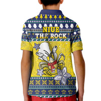 Niue The Rock Christmas Kid Polo Shirt Niuean Crab Monuina E Kilisimasi LT05 - Polynesian Pride