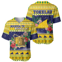 Tokelau Christmas Baseball Jersey Tokelauan Badge Manuia Te Kilihimahi