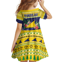 Tokelau Christmas Family Matching Off Shoulder Maxi Dress and Hawaiian Shirt Tokelauan Badge Manuia Te Kilihimahi LT05 - Polynesian Pride