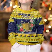 Tokelau Christmas Kid Ugly Christmas Sweater Tokelauan Badge Manuia Te Kilihimahi LT05 - Polynesian Pride