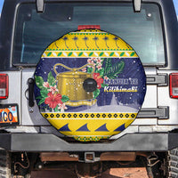 Tokelau Christmas Spare Tire Cover Tokelauan Badge Manuia Te Kilihimahi LT05 Yellow - Polynesian Pride
