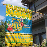 Tuvalu Christmas Garden Flag Coat Of Arms Manuia Te Kilisimasi LT05 - Polynesian Pride