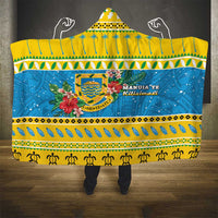 Tuvalu Christmas Hooded Blanket Coat Of Arms Manuia Te Kilisimasi LT05 - Polynesian Pride