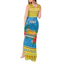 Tuvalu Christmas Tank Maxi Dress Coat Of Arms Manuia Te Kilisimasi LT05 - Polynesian Pride