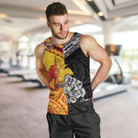 New Zealand And Papua New Guinea Rugby Custom Men Tank Top Maori Kiwi With Bird of Paradise