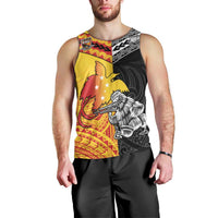 New Zealand And Papua New Guinea Rugby Custom Men Tank Top Maori Kiwi With Bird of Paradise