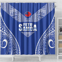 Fetu Samoa Rugby Shower Curtain Go Champions
