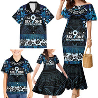 Micronesia FSM 691 Family Matching Mermaid Dress and Hawaiian Shirt Respect Culture LT05 - Polynesian Pride