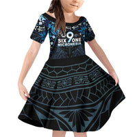 Micronesia FSM 691 Family Matching Off Shoulder Short Dress and Hawaiian Shirt Respect Culture