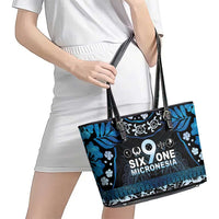 Micronesia FSM 691 Leather Tote Bag Respect Culture LT05 - Polynesian Pride