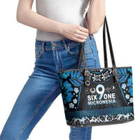 Micronesia FSM 691 Leather Tote Bag Respect Culture LT05 - Polynesian Pride