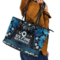 Micronesia FSM 691 Leather Tote Bag Respect Culture LT05 - Polynesian Pride