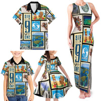 FSM Micronesia Culture Family Matching Tank Maxi Dress and Hawaiian Shirt