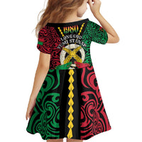 Vanuatu 45th Independence Day Family Matching Long Sleeve Bodycon Dress and Hawaiian Shirt Long God Yumi Stanap Wild Boar LT05