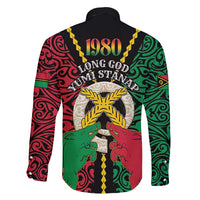 Vanuatu 45th Independence Day Family Matching Long Sleeve Bodycon Dress and Hawaiian Shirt Long God Yumi Stanap Wild Boar LT05