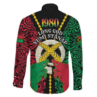 Vanuatu 45th Independence Day Family Matching Short Sleeve Bodycon Dress and Hawaiian Shirt Long God Yumi Stanap Wild Boar LT05 - Polynesian Pride