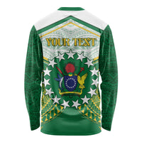 Personalised Cook Islands Ra o te Ui Ariki Long Sleeve Shirt Polynesian Pattern